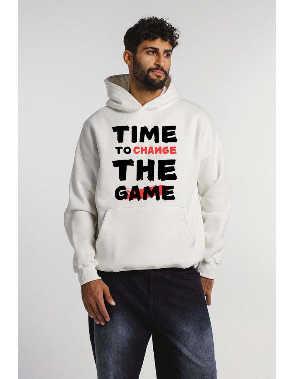 Time To Change The Game – Bold Motivational Hoodie for Men’s & Women’s