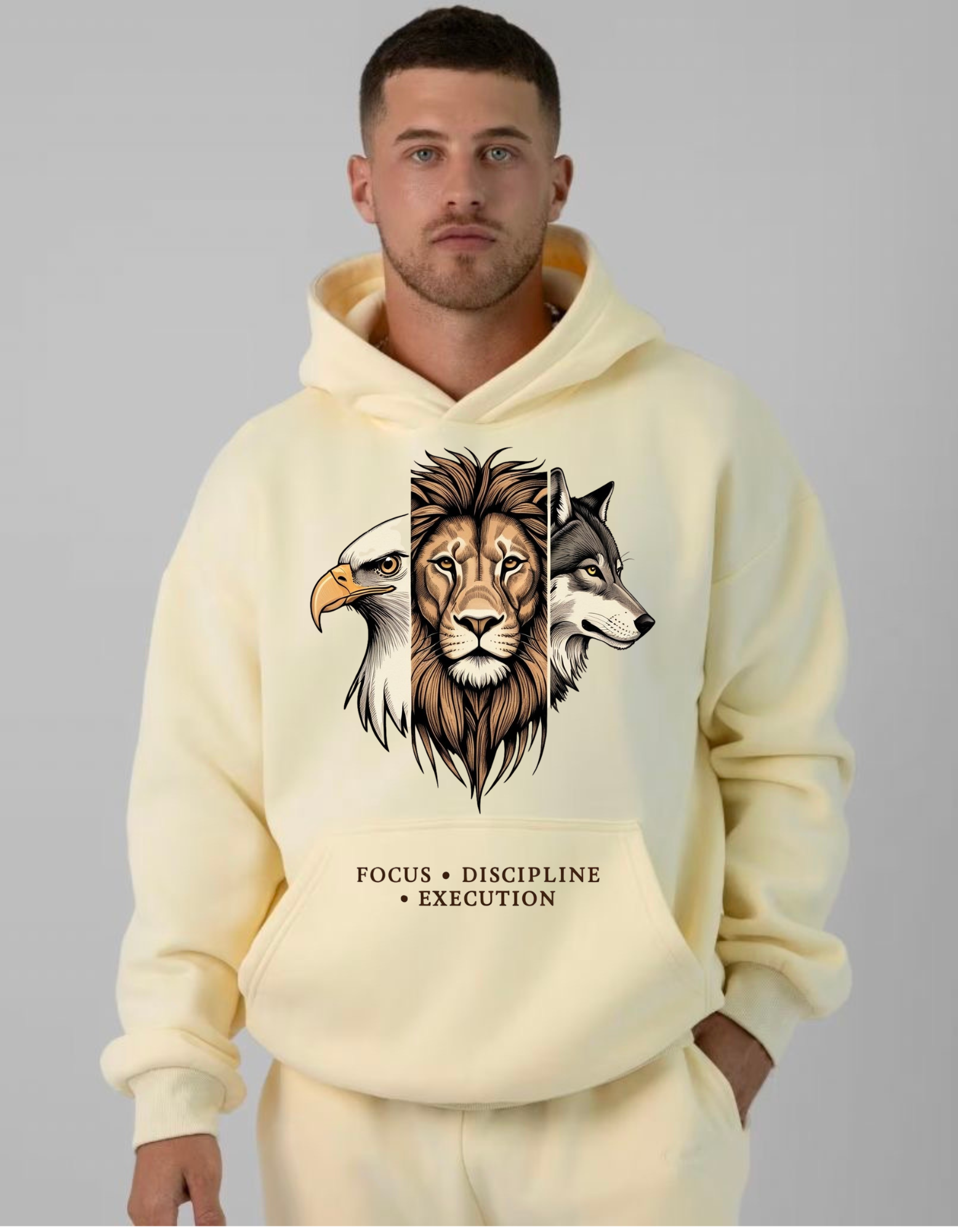 Focus. Discipline. Execution. – Stay Dedicated, Stay Unstoppable Unisex Hoodie