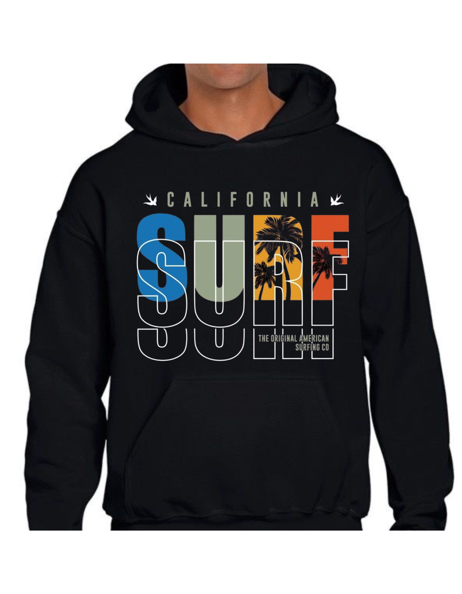 California Surf Hoodie – Modern Culture Inspired Casual Unisex Hoodie