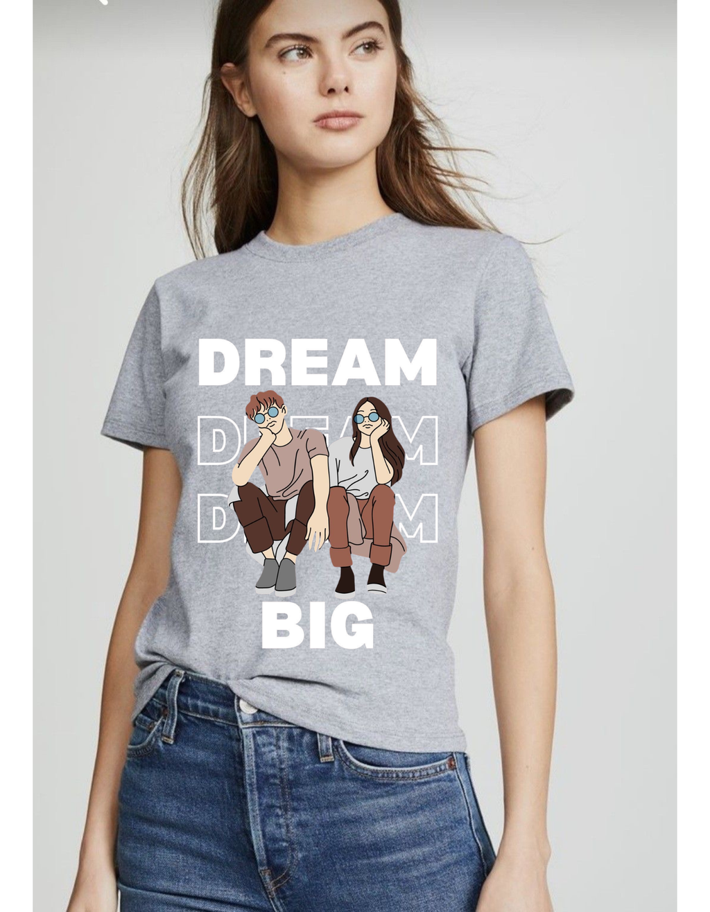 Dream Big — Motivational Cotton T-shirt For Women’s