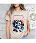 Flawless & Fearless — Graphic Cotton T-shirt For Women's