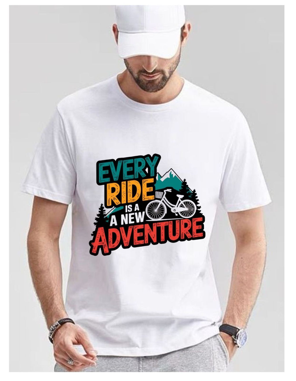 Every Ride is a New Adventure Printed Cotton T-shirt for Men’s & Women’s