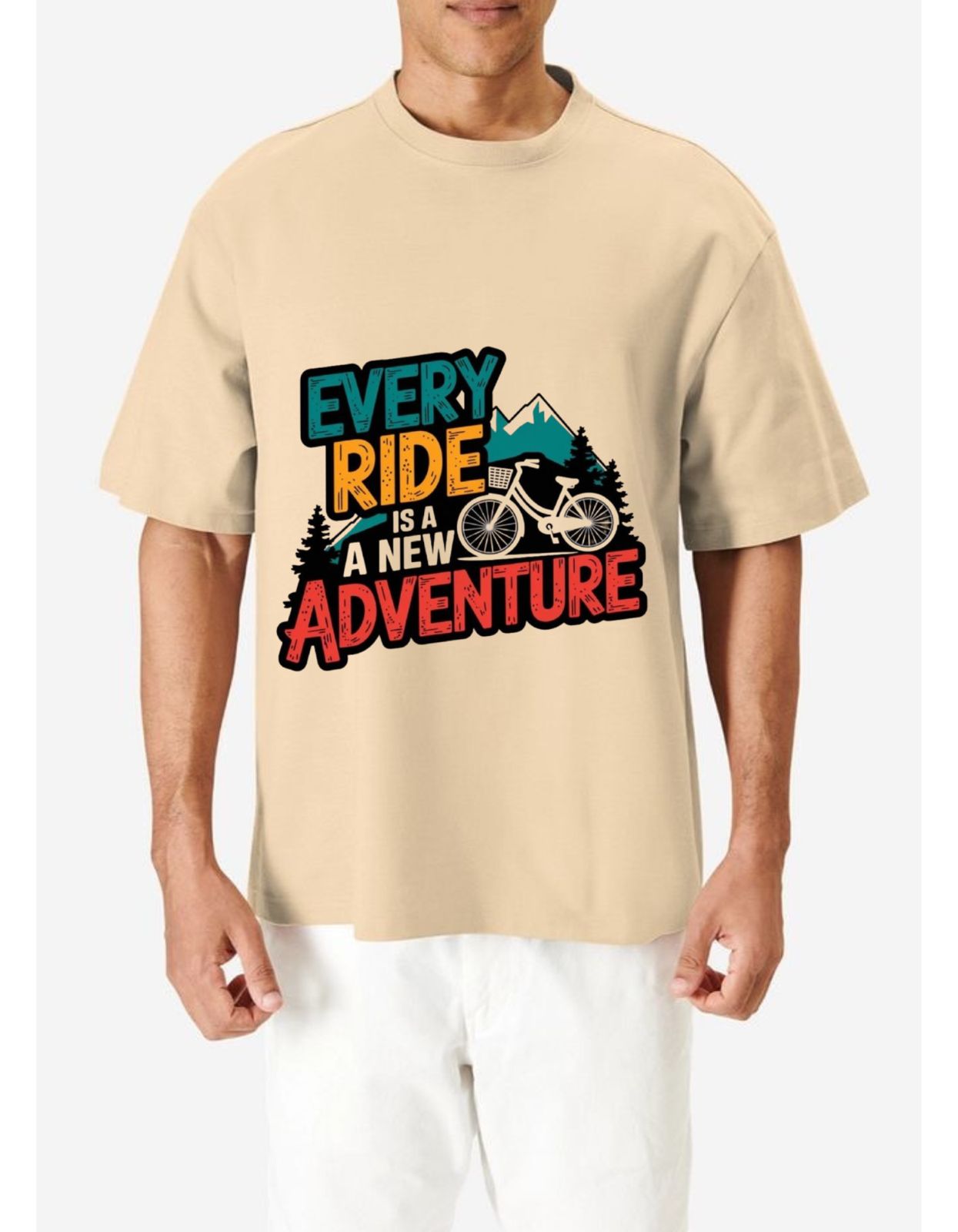Every Ride is a New Adventure Printed Cotton T-shirt for Men’s & Women’s