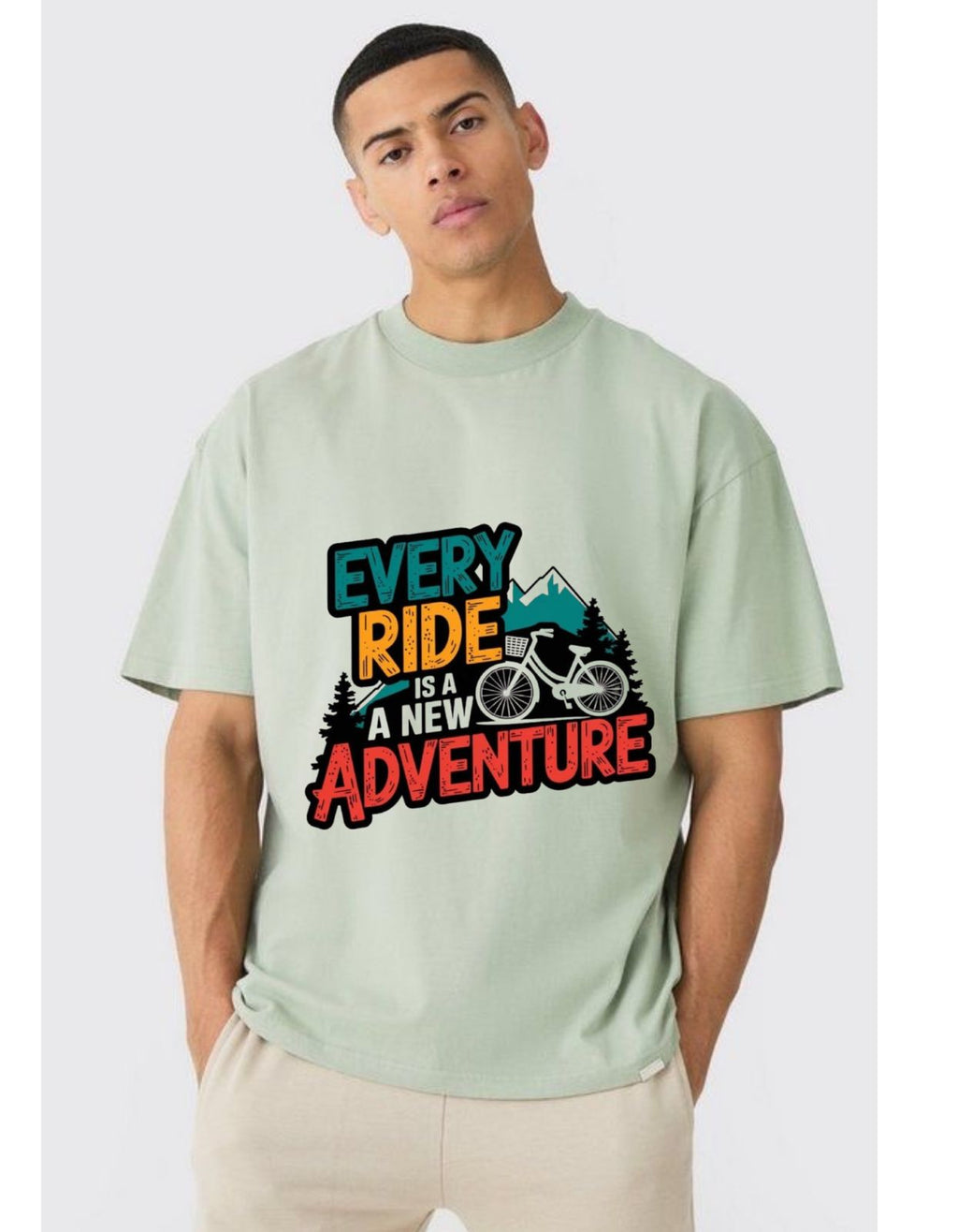 Every Ride is a New Adventure Printed Cotton T-shirt for Men’s & Women’s