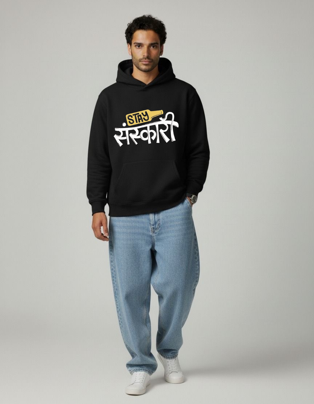 Stay Sanskari — Premium Unisex Hoodie