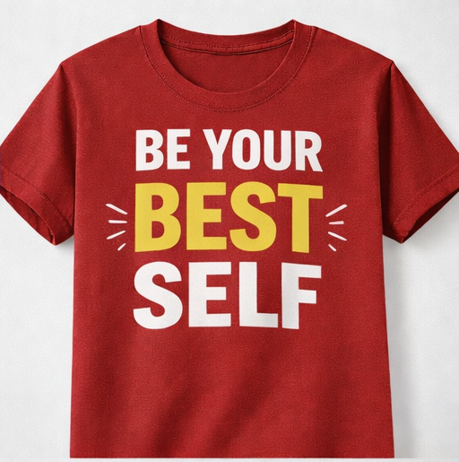 Be Your Best Self Minimalist Quote T-shirt For Men’s & Women’s