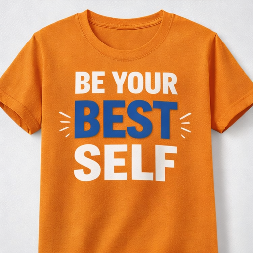 Be Your Best Self Minimalist Quote T-shirt For Men’s & Women’s