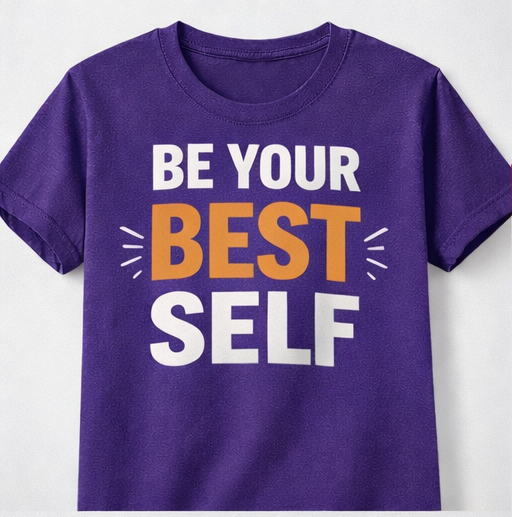 Be Your Best Self Minimalist Quote T-shirt For Men’s & Women’s