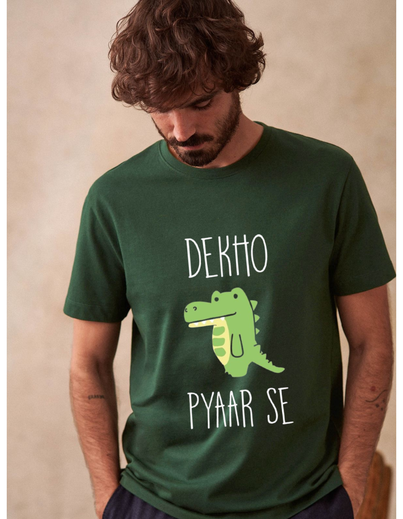 Dekho Magar Pyaar Se — Graphic Cotton T-shirt For Men’s & Women’s