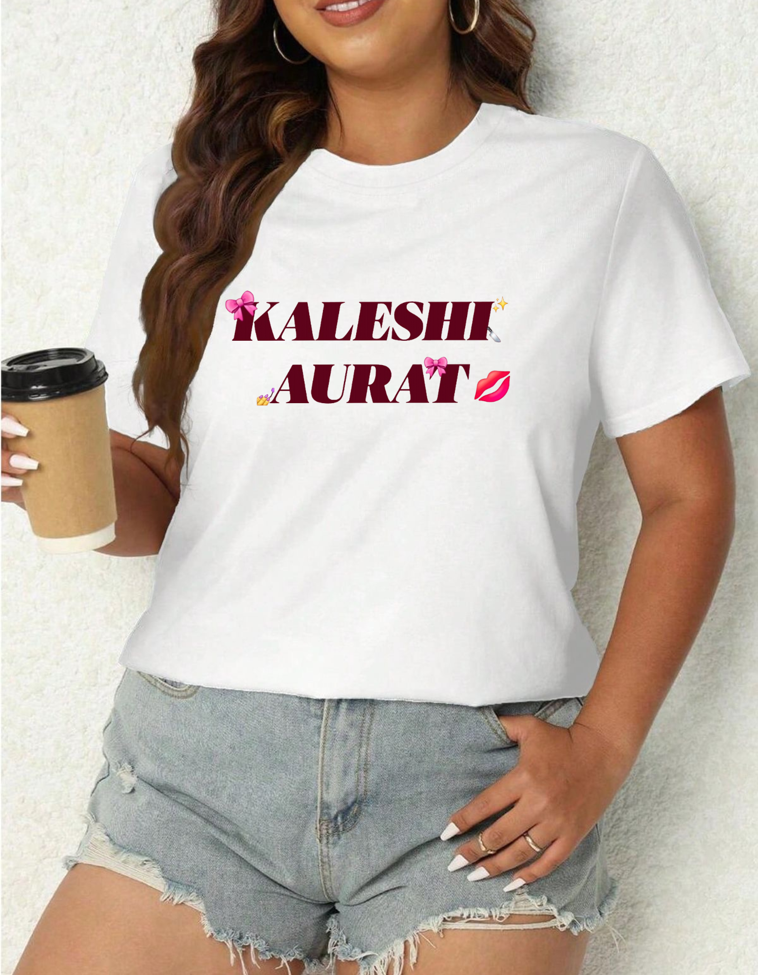 Kaleshi Aurat Hindi Funny Quote T-shirt For Women’s