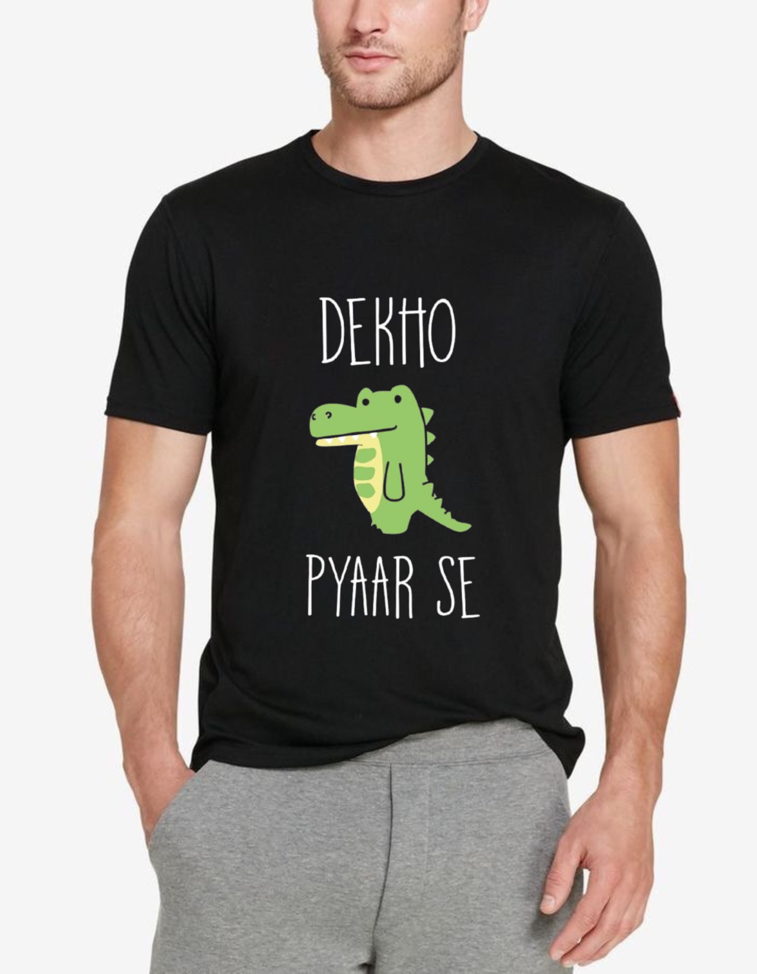 Dekho Magar Pyaar Se — Graphic Cotton T-shirt For Men’s & Women’s